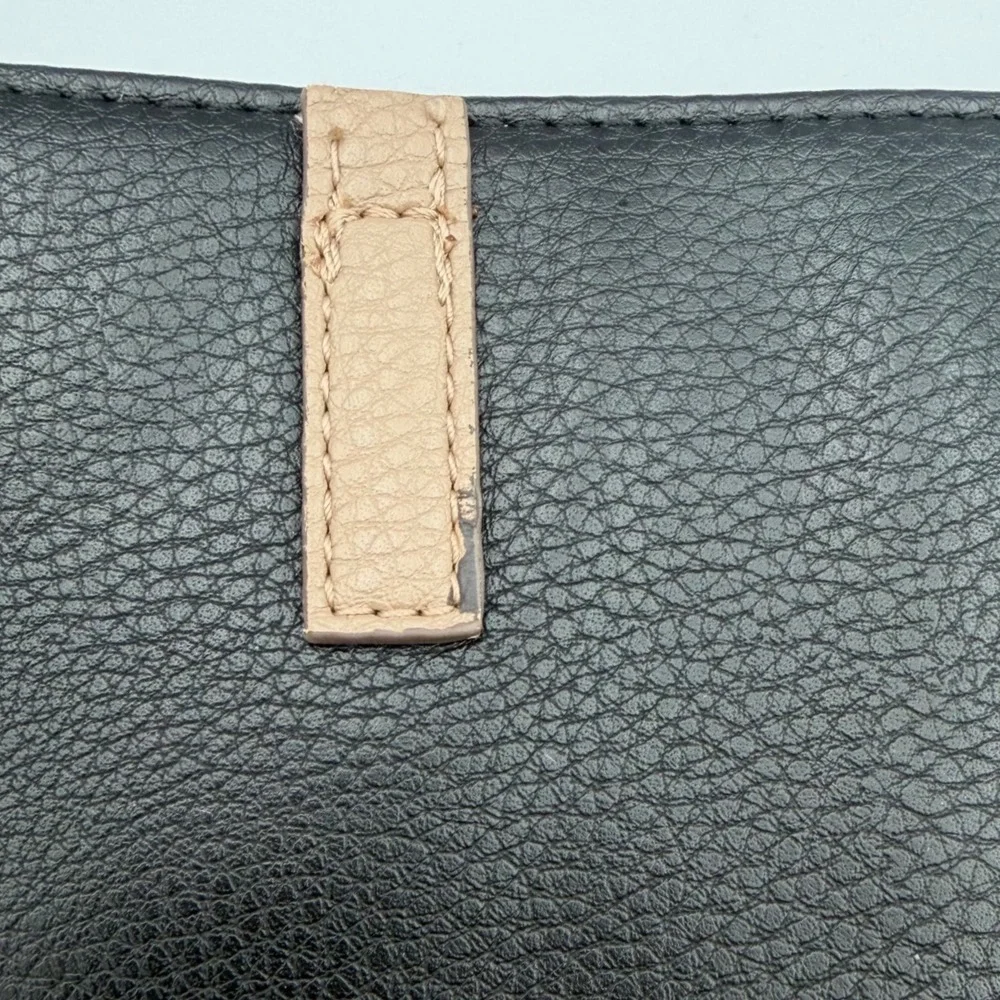 Anne Klein Shoulder Bag Womens Medium Black Cream Good
